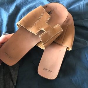 Hermes wedge sandals size 37
